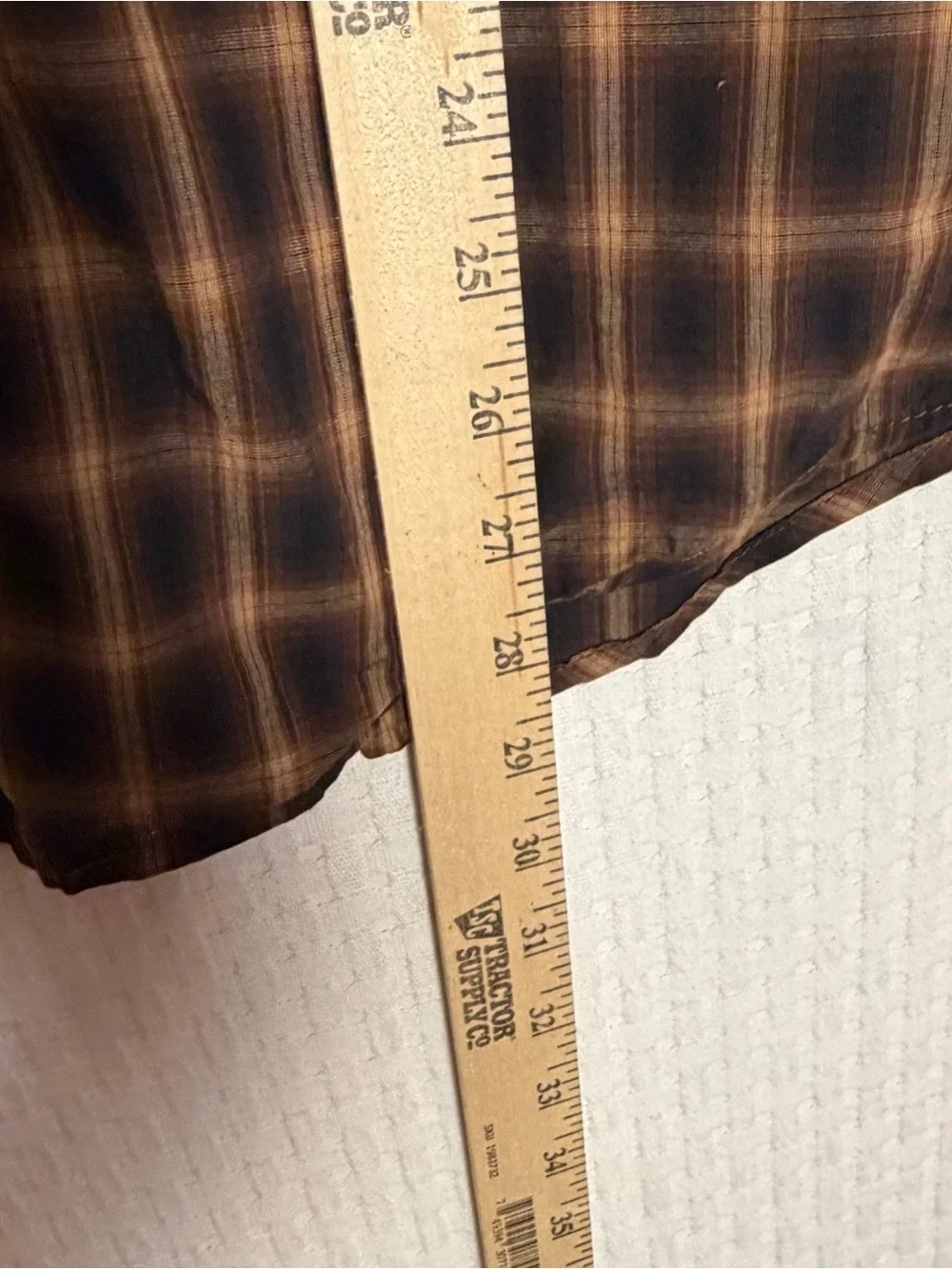 Vtg Banana Republic Pearl Snap Shirt Mens S Brown Plaid Western Cowboy Long Slv